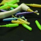 Os micro aplicadores dentais coloridos PP seguram a cerda de nylon