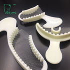 Mesh Dental Impression Tray de nylon, bandeja tripla dental da mordida completa do arco